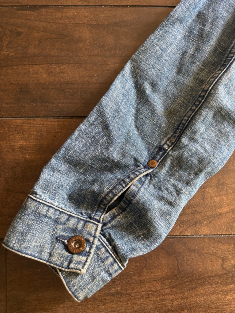 French Chore Denim Work Jacket - Men's Casual Coat - Picture 4 of 4